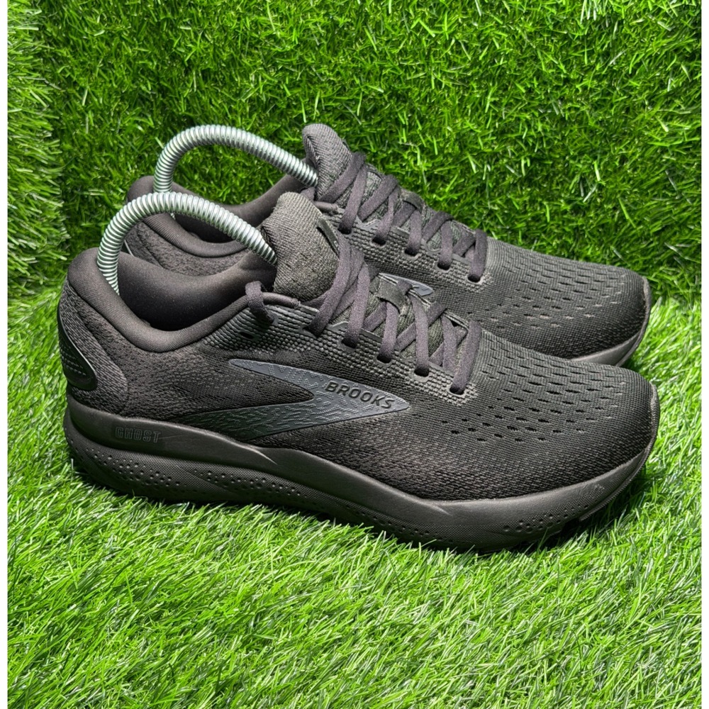 Brooks Ghost 16 Womens Running Shoes Triple Black 1204071B020 Size 9 - Picture 3 of 8